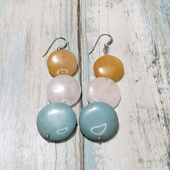 Multistones Set Bracelet and Earrings! - Picture 6 of 8